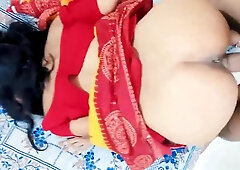 Freshly Married Desi Indian Wifey Xxx Intercourse in Saree and Creampied