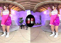 Drop-Dead Gorgeous Elettra In A Sexy Cheerleader Uniform - Foot Fetish in Cosplay