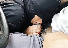 Stopped the car to fuck a girl in hijab