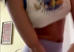 Gym shorts girl bulge