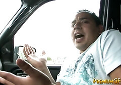 Bukkake fuck whore takes cumshots