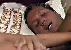 Beautiful and hot brunette with a big tail moaning and cumming, giving her pussy and very tasty spit: Porn