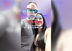 Ladyboy Gets a Mouthful of Cum (mobile)