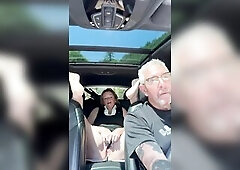 Bonemaiden Orgasms In The Backs Seat, Teasing Her Dad