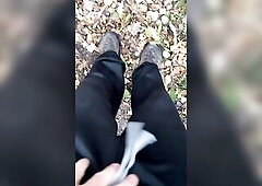 Pee Desperation With Masturbation Attempt But It Was Also Cold Outside For My Rod To Get Hard