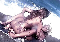 Porsha Carrera and I've cunt licking enjoyment on the beach