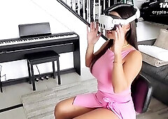 I Tricked My Latin chick Stepmom With a VR Headset - LEXIS STAR