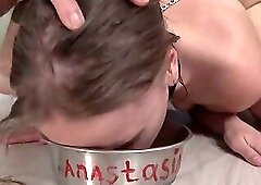 The Bitch Is Going to Be Severely Punished, Humiliated, and Pissed on by Three Men-but Thats