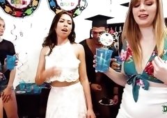 Group Of College Students Enjoy A Big Orgy