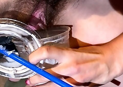 Close up pussy fingering ass toying