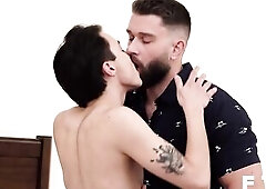JockPussy - FTM twink Joey Michaels rides hung JD Manning bareback