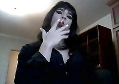 Beauty Kristi smoking