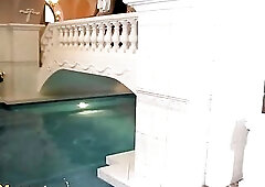 German aged bang in sauna.