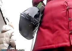 It's not summer now. cuties are wearing longer skirts, coats and all that. But that doesn't mean I'm not shooting upskirt. That just me