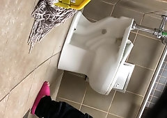 Sexy Asian Taking A Piss