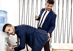 Hardcore office fuck with a twist (Andy Star and Diego Lauzen)