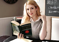 Teacher having a wild fuck on a bed