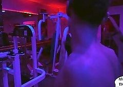 Inked american stud drilled and jizzed on