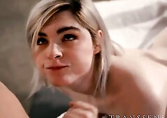 Massage for a Trans ends in a Oral-sex