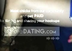 Husband films freind jerking in his Wife's mouth