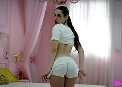 teen Briseida Myers shows all she got during her striptease.She gets kissed and lets a guy taste her shaved pussy while he fingerbangs her.The tattooe