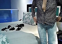 My wife starts to get excited and shows off, she wants to fuck with my friend