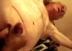 giving grandpa a helping hand. 4