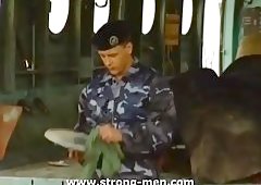 Randy Soldiers Threeway Outdoor Fuck