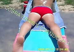 7-17-2026 TANNING MY BACK VIDDING MY AZZ..