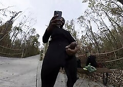 Public masturbation at the park