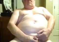 granddad stroke on webcam