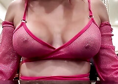 European Stepmom Artemisia Love Showing her wet bazookas for the camera