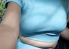 Blonde Amateur Teases Herself with Pink Toy in Car