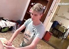 Anal invasion, lad, platinum-blonde