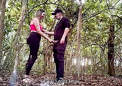 Met a country beauty on the street and took her to the woods.