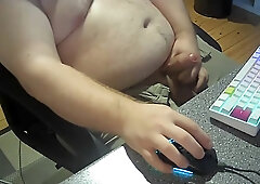 Danish Bear Dadbod Stocky Body Cock Out Whit Hairy Guy