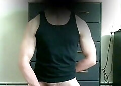 Hot young, gay muscle, huge cock cumming