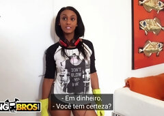 Arianna Knight plays a hot Brazilian maid with a big ass in POV, working hard to please