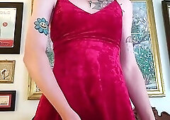 Rose Marie Measuring cock and edging all cum out