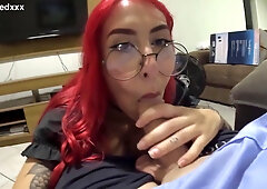 Kr 33 - Redhead Masturbating The Lawyer Until He Cums In He