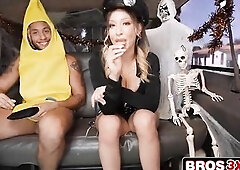 Halloween Hustle: Ass Shorts Drop for Money and BBC Screw