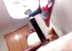 masturbation in white dress