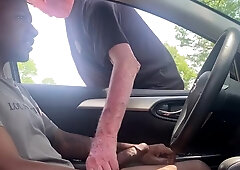 aged neighbor catches me jacking