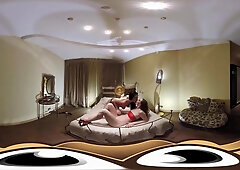 Raw Brunette and Redhead Duo BDSM Sex