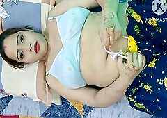 Indian 20 Years Old Desi Bhabhi Was Cheating On Her Husband. She Was Having Hard Sex With Dever Clear Hindi