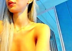 Horny Blonde In Solo Masturbation