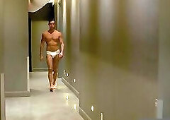 Two stallions jerk off and fuck each other