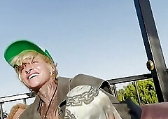 Skinny inked FTM pussyboy kisses ad cuddles babe in BTS