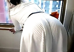 Maid Offers Extra Services: Sloppy Deepthroat & Hard Fuck in Extreme Flexible Poses with Facial - Flexy Lover