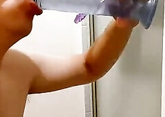 Realistic Sex Toy Trying Different Rods In My Throat